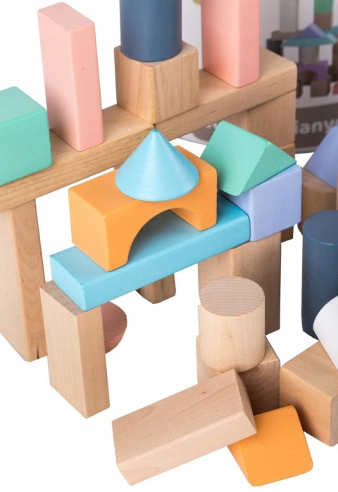 DREWNIANE KLOCKI 100 SZT WIADERKO + SORTER ECOTOYS DREWNIANE KLOCKI 100 SZT WIADERKO + SORTER ECOTOYS