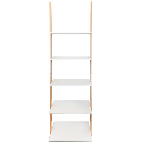 REGAŁ DRABINA 5 PÓŁEK MDF BAMBUS MODERNHOME REGAŁ DRABINA 5 PÓŁEK MDF BAMBUS MODERNHOME