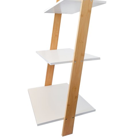 REGAŁ DRABINA 5 PÓŁEK MDF BAMBUS MODERNHOME REGAŁ DRABINA 5 PÓŁEK MDF BAMBUS MODERNHOME