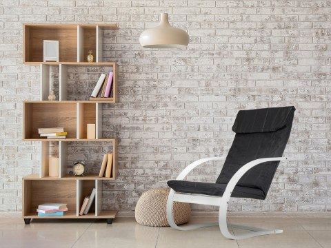 FOTEL FIŃSKI BUJANY FINKNA DO SALONU BIAŁY GIĘTA SKLEJKA MODERNHOME