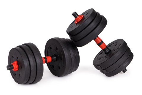 HANTLE REGULOWANE 2 X 15 KG SZTANGA ZESTAW 30 KG GRYF