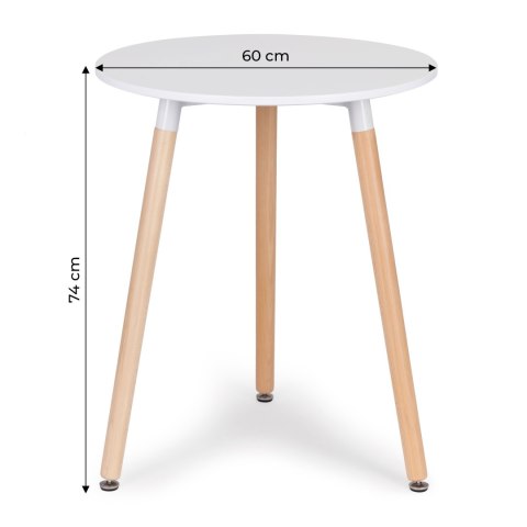 STOLIK NOWOCZESNY DREWNIANY DO SALONU KUCHNI 60CM