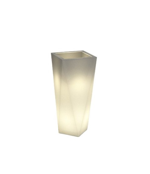 DESIGNERSKA DONICA MONUMO VASO BIAŁA Z OŚWIETLENIEM DESIGNERSKA DONICA MONUMO VASO BIAŁA Z OŚWIETLENIEM
