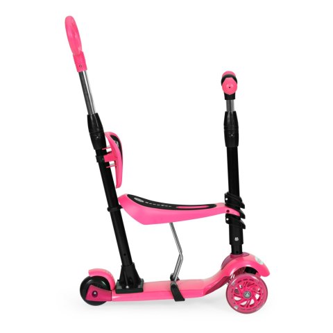 HULAJNOGA TRÓJKOŁOWA BALANSOWA LED 3W1 ŚWIECĄCE KÓŁKA - RÓŻOWA ECOTOYS