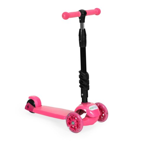 HULAJNOGA TRÓJKOŁOWA BALANSOWA LED 3W1 ŚWIECĄCE KÓŁKA - RÓŻOWA ECOTOYS