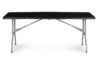 STÓŁ SKŁADANY CATERINGOWY OGRODOWY BANKIETOWY 180CM - CZARNY