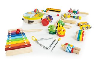 ZESTAW DREWNIANYCH INSTRUMENTÓW DLA DZIECI 14 INSTRUMENTÓW ECOTOYS