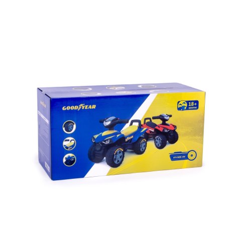 JEŹDZIK QUAD GOODYEAR INTERAKTYWNA KIEROWNICA DŹWIĘKI NIEBIESKI