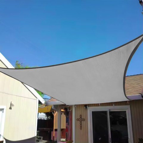 KWADRATOWY ŻAGIEL PRZECIWSŁONECZNY 3X3M DASZEK WODOODPORNY MODERNHOME - SZARY