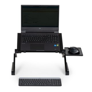 PODSTAWKA STOLIK STOJAK POD LAPTOP ALUMINIOWY SKŁADANY Z REGULACJĄ 2 BLATY