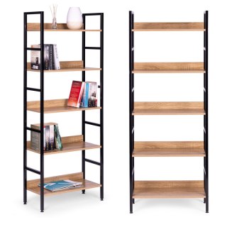 REAŁ LOFTOWY WYSOKI 5 PÓŁEK METAL MDF MODERNHOME