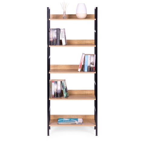 REAŁ LOFTOWY WYSOKI 5 PÓŁEK METAL MDF MODERNHOME