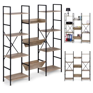 NOWOCZESNY STOJĄCY REGAŁ METALOWY STELAŻ 11 PÓŁEK MODERNHOME