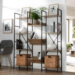 NOWOCZESNY STOJĄCY REGAŁ METALOWY STELAŻ 11 PÓŁEK MODERNHOME