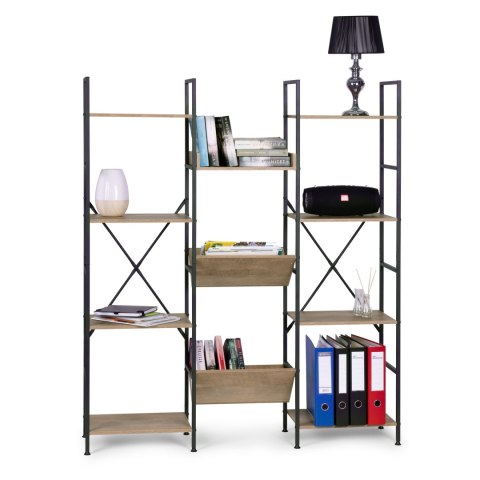NOWOCZESNY STOJĄCY REGAŁ METALOWY STELAŻ 11 PÓŁEK MODERNHOME