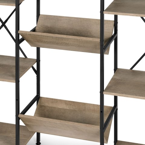 NOWOCZESNY STOJĄCY REGAŁ METALOWY STELAŻ 11 PÓŁEK MODERNHOME