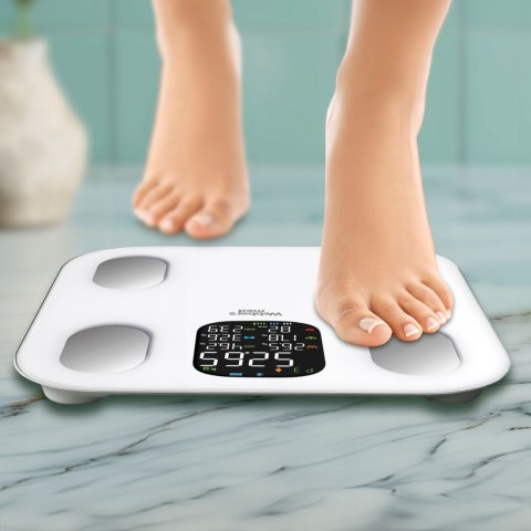 WAGA ŁAZIENKOWA ANALITYCZNA 15 PARAMETRÓW APPLE HEALTH GOOGLE FIT VERA WEBBER