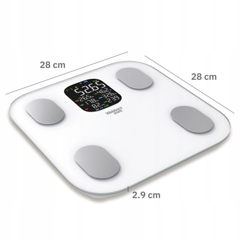WAGA ŁAZIENKOWA ANALITYCZNA 15 PARAMETRÓW APPLE HEALTH GOOGLE FIT VERA WEBBER
