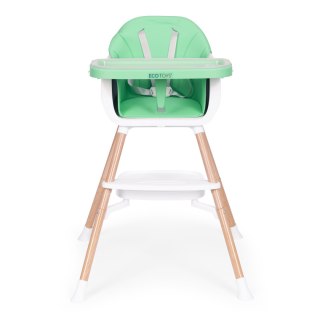 FOTELIK KRZESEŁKO DO KARMIENIA DZIECI 2W1 ZIELONY ECOTOYS